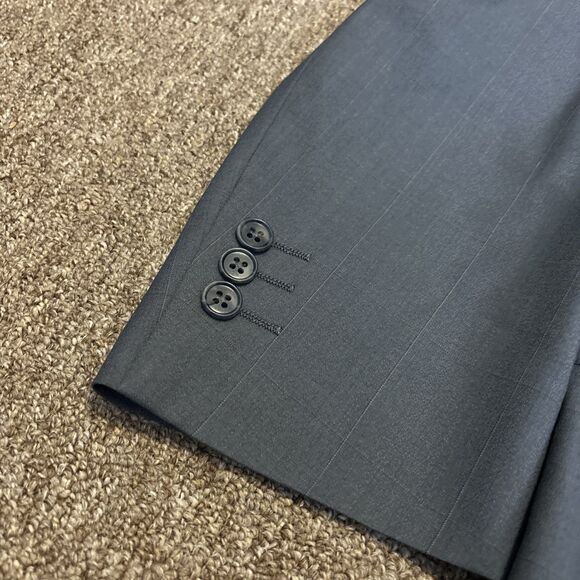 Christian Dior Monsieur USA Wool Sport Coat Mens 41R Grey Blazer Suit Jacket - Picture 2 of 12